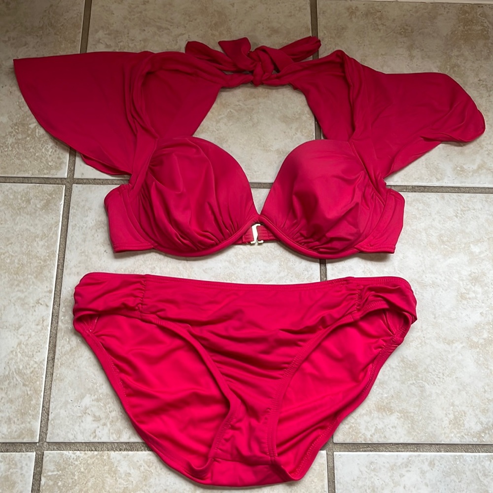 Michael Kors two piece swim suit!  Perfect for shoulder coverage!